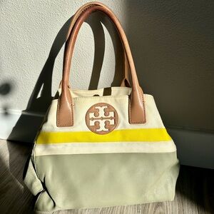 TORY BURCH Logo Mark Mini Beach Shoulder Bag Tote bag 21129791 Green Khaki